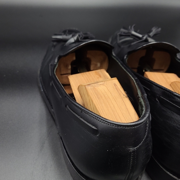 Size 11 | Johnston & Murphy Black Tassel Loafers - Picture 2 of 10